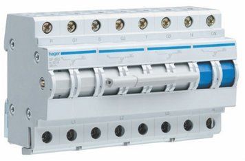 Перемикач вводу резерва Hager SF463 400В/63A 3+N SF463 SF463 фото