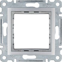Рамка-адаптер Hager Lumina WL2512 для изделий 45х45 серебряная WL2512 фото